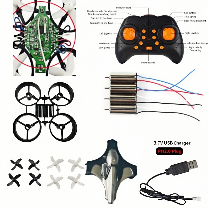Kit Completo de Dron DIY 2.4G  - Rc Helicopter Tool Kit reseña y precio