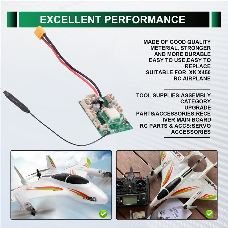 Placa principal del receptor B - Rc Helicopter Servo reseña y precio